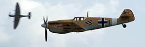 The Buchn is a licensed Hispano-built Bf109, thus a good representative for the Messerschmidt 109 models of the 1940s
