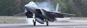 RSAF F-15C Eagle touch-down