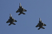 Israeli F-15s overhead