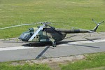 The sole Mi-8T in operational condition at Zaluzani helibase