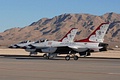 The USAF Thunderbirds having finished their Saturday demonstration, completing the 2009 display season.