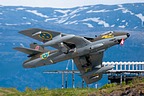 Take-off SwAF Historic Flight Hawker Hunter F.58 SE-DXM (ex J-4082) representing J 34 34033/9-G