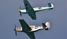 North American P-51D Mustang “Contrary Mary” & Hispano HA-1112-M4L Buchón