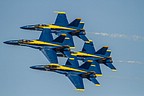 Blue Angels fourship with minimal separation