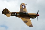 The TFC P-40F Warhawk fly-by