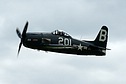 A rare close-up F8F Bearcat fly-by
