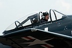 Stephen Grey in the F8F Bearcat