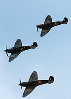 The three Spitfires of The Horsemen Flight Team