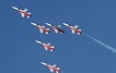 Patrouille Suisse formation display