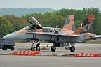 RCAF CF-18 Hornet Demo on return
