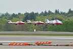 Canadian Snowbirds formation take-off