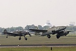 Me-109 and Me-262 taking off together