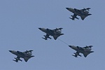 Luftwaffe Tornados demonstrating buddy-refueling