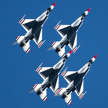 U.S. Air Force Thunderbirds @ Koksijde, Belgium