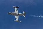 Greg Colyer rehearsing his T-33 display on Thursday