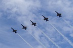 Blue Angels Delta formation fly-over