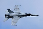 F/A-18C Legacy Hornet high-speed pass