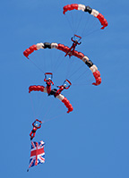 Red Devils parachute display