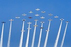 24 aircraft RV formation