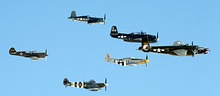 Texas Flying Legends formation