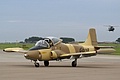 Ex-Kenyan Air Force BAC Strikemaster Mk.87, G-UVNR, but in a typical Botswann colour scheme without national markings appeared as part of Team Viper.