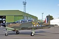 Described by the Commentator as a 'Spitcano' 72(R) Squadron Tucano T.1 ZF317 in the colours and LZ-R code of a 72 Squadron Battle of Britain Spitfire.