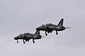 208 Squadron Hawk T.1 XX194/194 and XX171/171 make a pairs arrival of Friday for their Role Demonstration at the Airshow next day.