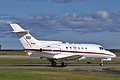 Providing VIP transport for Royal and senior military guests was BAe125 CC.3 ZE395 from 32 (The Royal) Squadron seen here departing after the show.