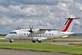 Scot Airways also operate scheduled flights from Dundee using Dornier 328 some, like G-BWIR seen arriving for the static display, in CityJet livery.