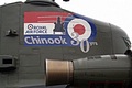 To celebrate 30 years in RAF service Chinook HC.2  ZH895/HJ from the Odiham Wing was given this special tail marking