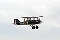 Neil Geddes and his SE5a replica provided a sharp contrast with the modern jet fighter aircraft that would be seen later in the day