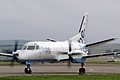Saab 340 G-LGNK operated by flybe operates scheduled flights out of nearby Dundee but is arriving here to take part in the static display