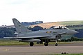 Eurofighter Typhoon FGR.4 ZK305/DE from 11 Squadron, the second RAF Coningsby front-line squadron to form, arrives for static display