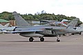 Cpt.Marc-Antoine Gerard of EC01.007 'Provence' taxies Dassault Rafale B 319/113-HN out on Friday with AVM Stuart Atha as passenger