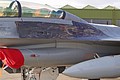 Gunfire residue on Royal Norwegian Air Force Lockheed Martin F-16BM 305 had unusually been cleaned to follow panel lines
