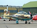 North American T-28/Sud Aviation Fennec retains its original US/French serials but in a spurious colour scheme