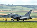 6 Squadron Commanding Officer's Eurofighter Typhoon FGR.4 ZK342/ED taking-off for the opening flypast