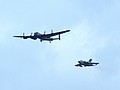Seventy Years of 'The Dambusters' with 617 Squadron marked Lancaster and specially marked Tornado GR.4 ZA412 in formation