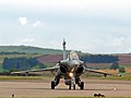 Very businesslike view of French Navy Rafale M number '11' from 12 Flottile seen head-on