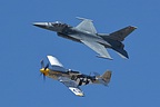 USAF Heritage Flight formation on Saturday