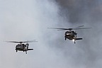 UH-60 Blackhawk formation Combined Arms demonstration