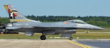USAF F-16C 92-0920 with 1965-2015 Wild Weasel special tail