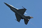 USAF F-16C Viper Demo high-alpha climb