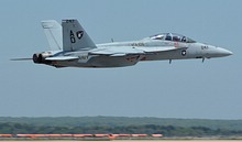 USN Tac Demo VFA-106 F/A-18F Super Hornet low pass