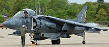 USMC AV-8B Harrier II parking