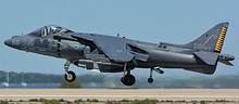 USMC AV-8B Harrier Demo vertical landing