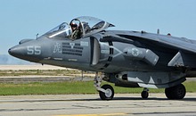 USMC AV-8B Harrier with mission markings
