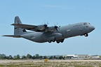 Rhode Island Air National Guard C-130J Hercules take-off for the Combined Arms Demo