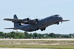 C-130J Hercules take-off with the US Navy Jump Team aboard