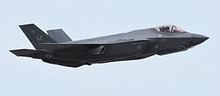 F-35 Lightning II takes off for the USAF Heritage Flight